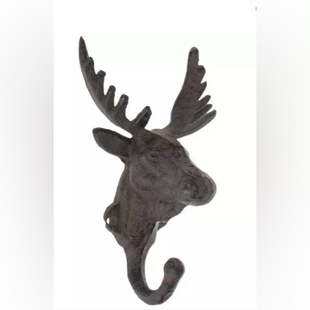 Rustic Moose Metal Hook